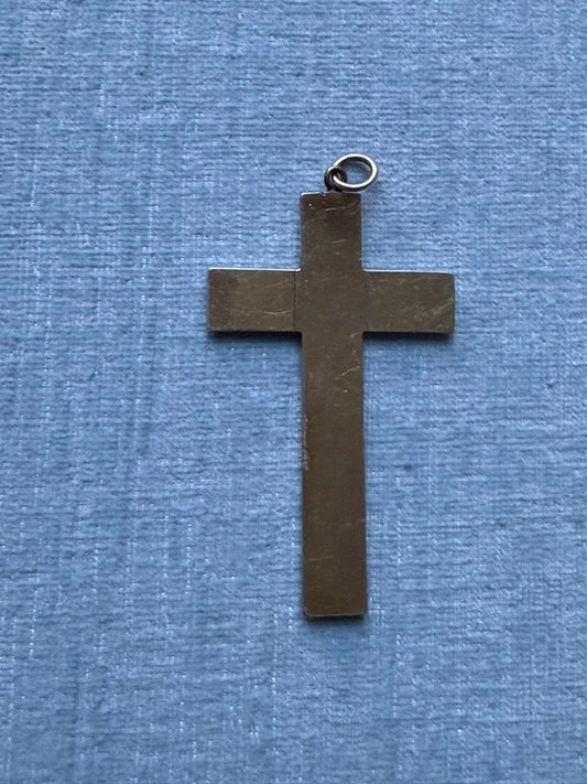 Sterling Silver Turquoise Cross Pendant