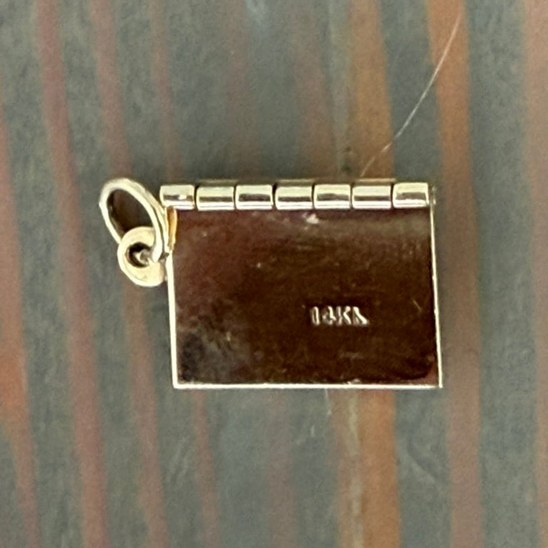 14K Envelope Charm with Darling I Love You Note