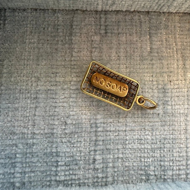 14k Soap Dish Charm