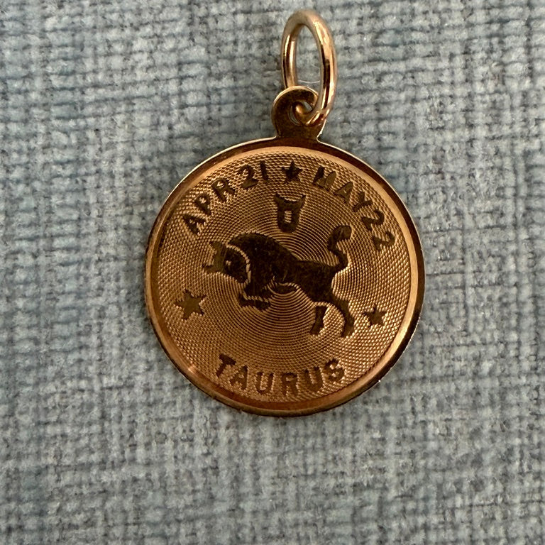 14k Taurus Charm