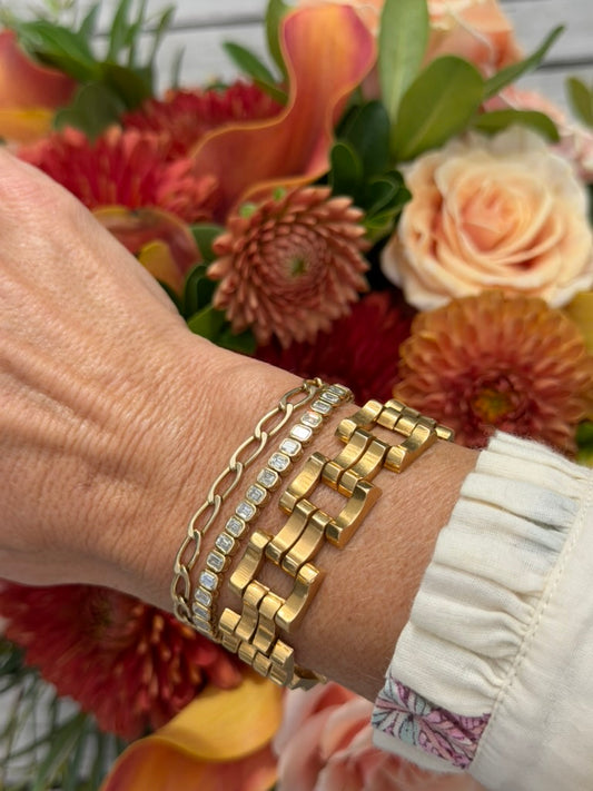 18k French Tank Bracelet