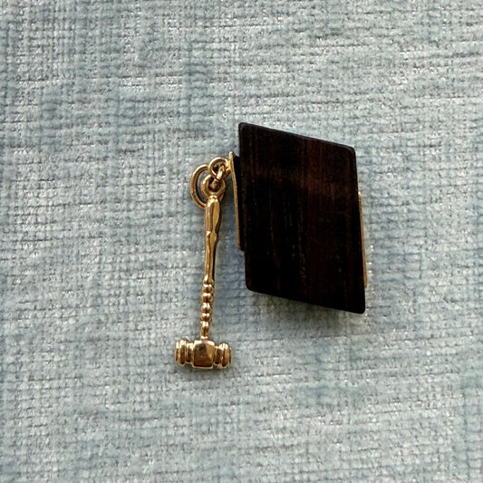 14k Knock On Wood Charm
