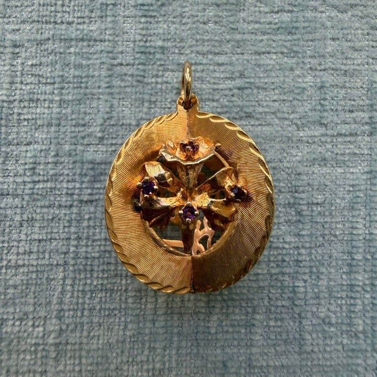 14k 3D Happy Birthday Charm