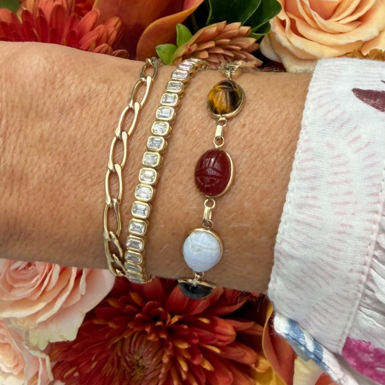 14k Scarab Bracelet