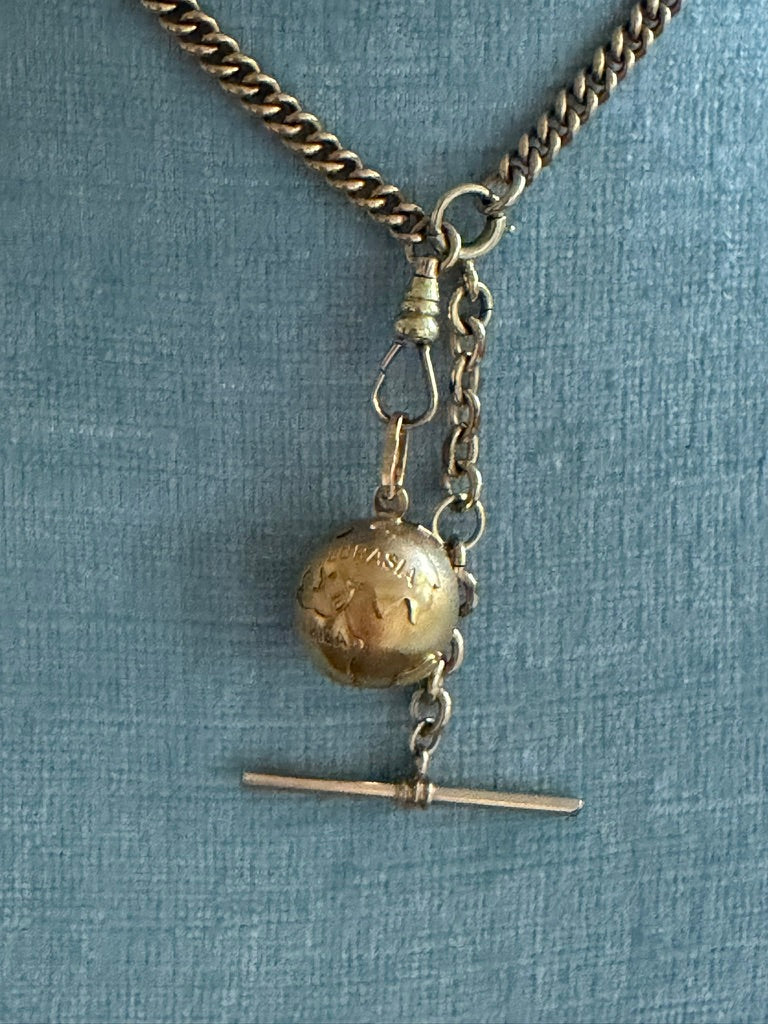 18K Small Solid Globe Charm