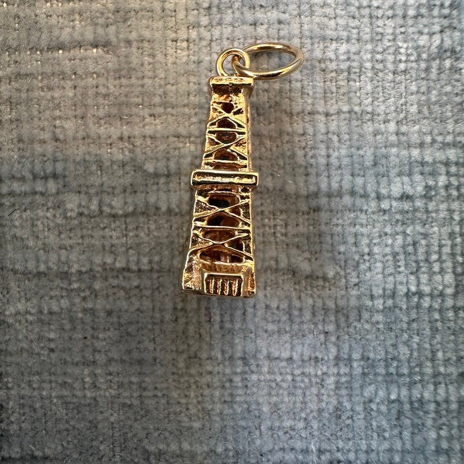 14k Oil Rig Charm