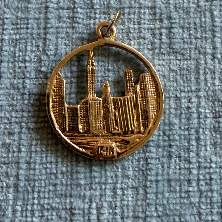 14k New York City Skyline Charm