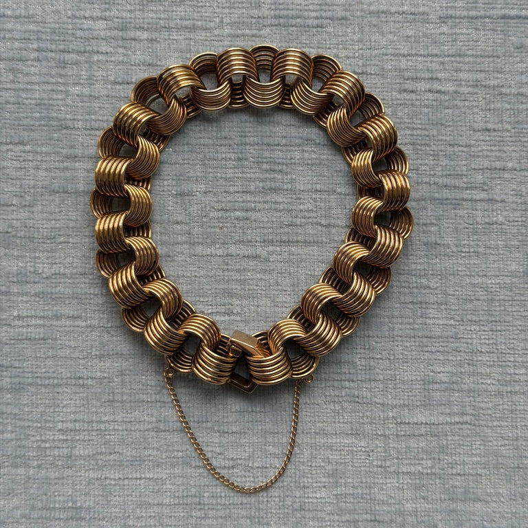 14k Chunky Ribbon Bracelet