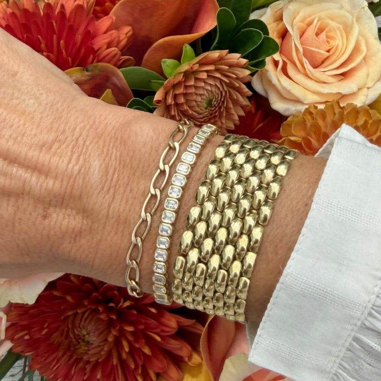 14k Panther Link Bracelet