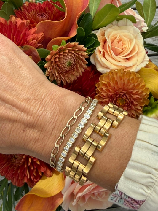 18k French Tank Bracelet