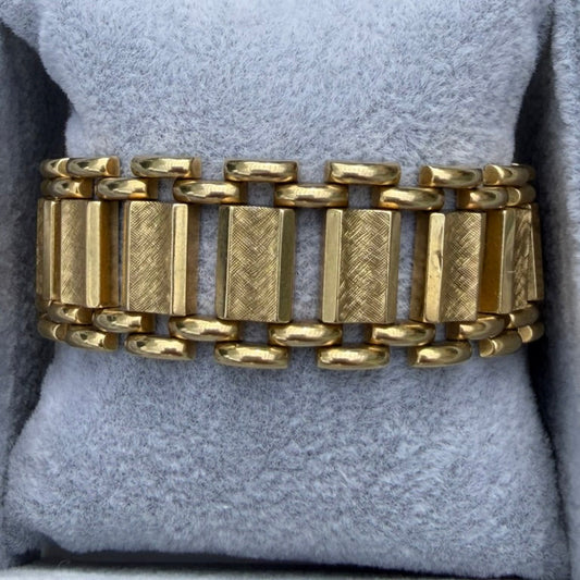 14k Retro Link Bracelet