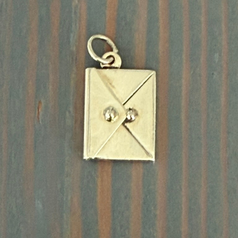14K Envelope Charm with Darling I Love You Note