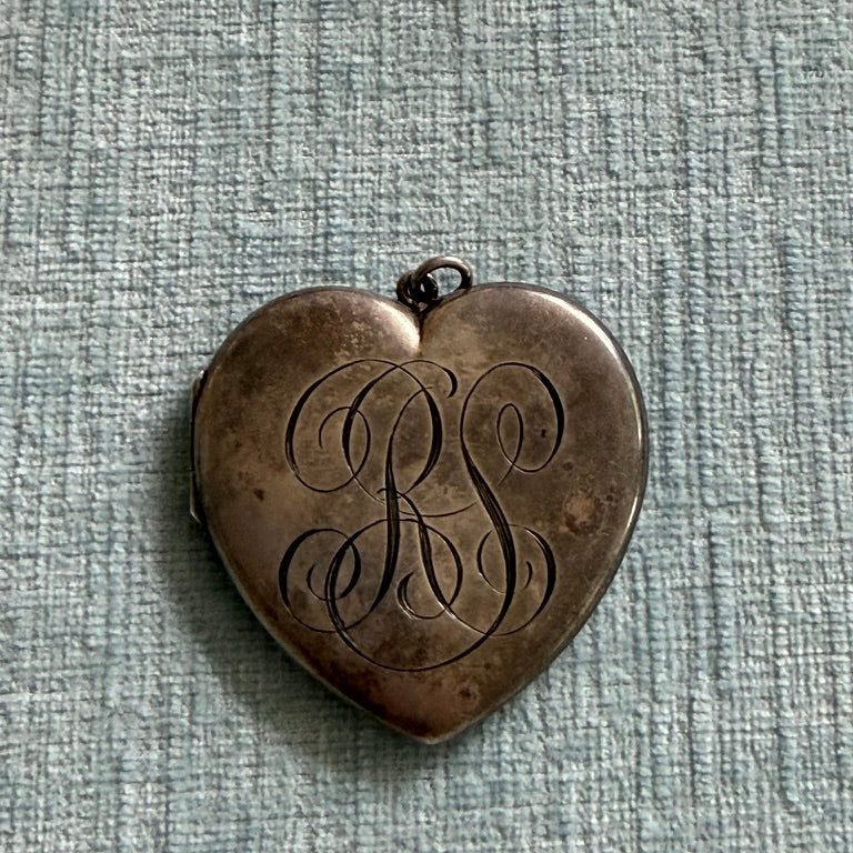 Sterling Silver XL Edwardian Large Heart Locket